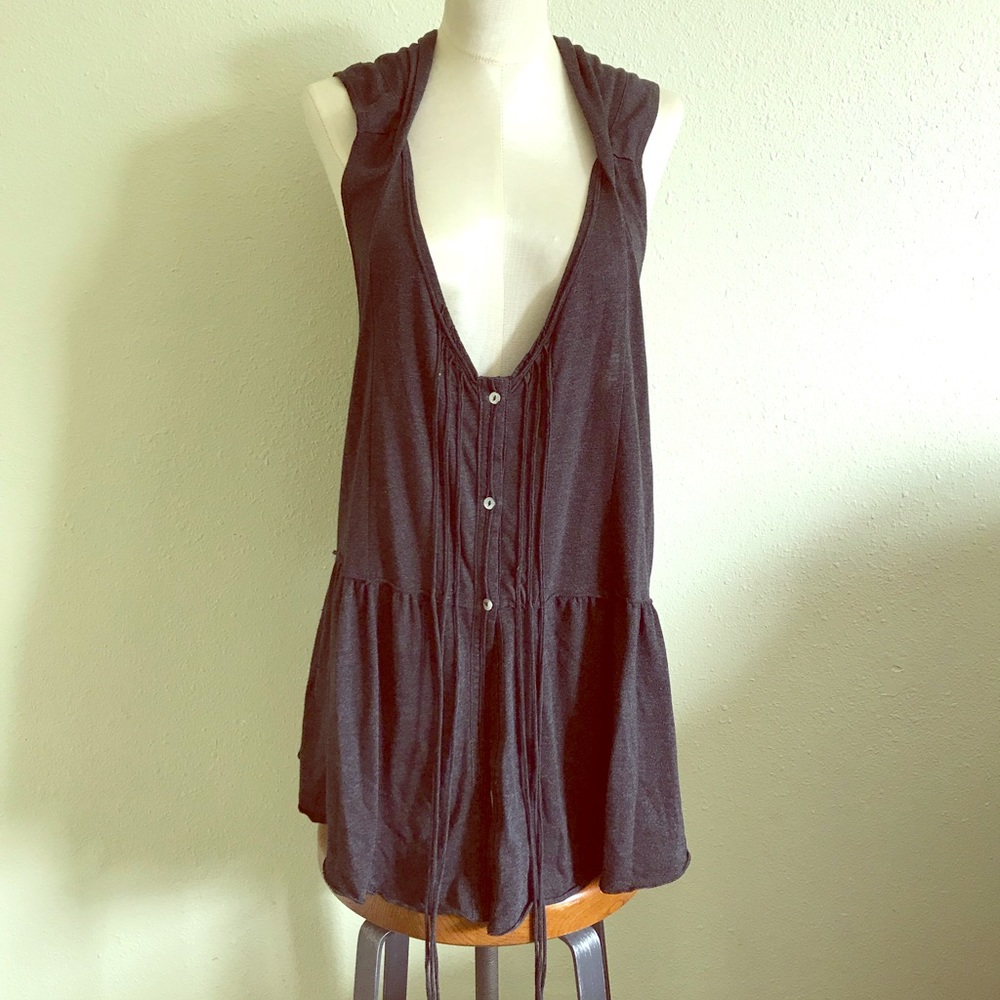 Unique Volcom Hoodie Racerback Coverup Top